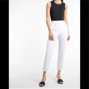 New M Express black Bodysuit round neck Thong Double Layer Contour Top Blouse